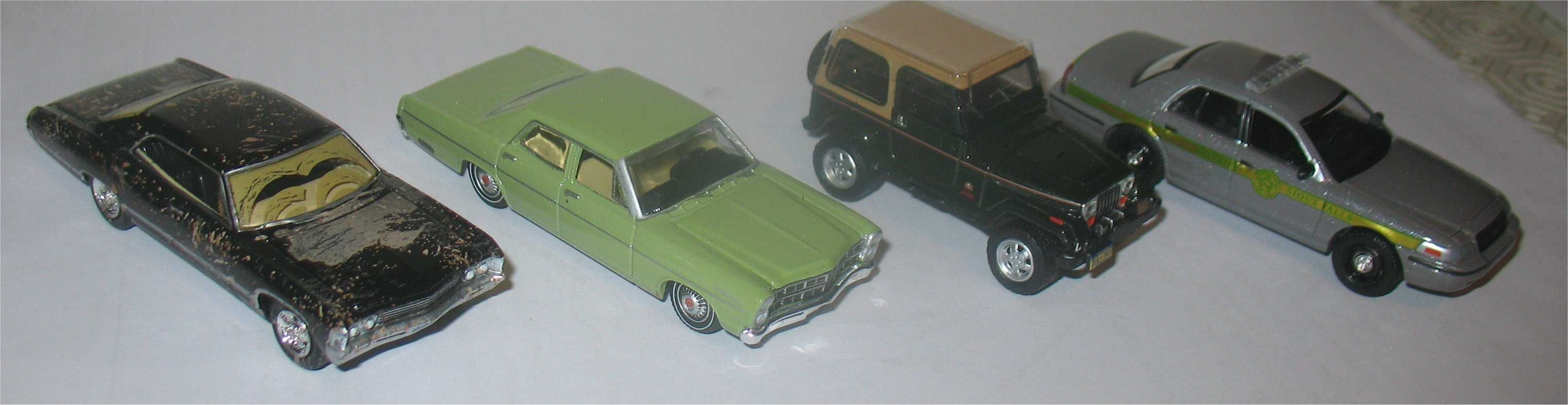 Greenlight - Supernatural - Four-Car Collector's Set - Limited Edition