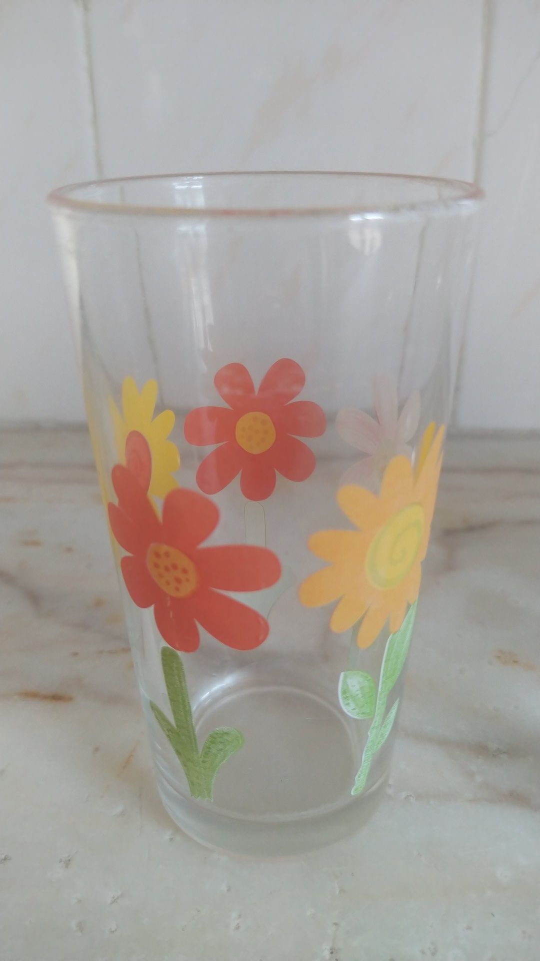 Conjunto 5 Copos Colecção 7UP Nestea Frize Vigor Flores