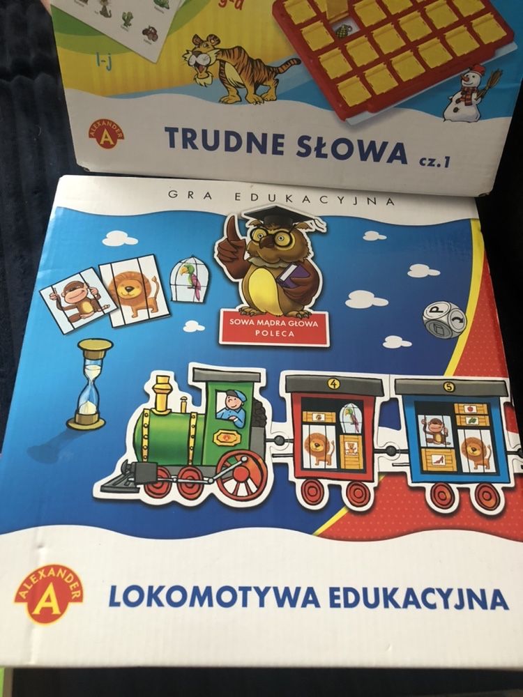 Zestaw gier edukacyjnych + puzzle i książka edukacyjna