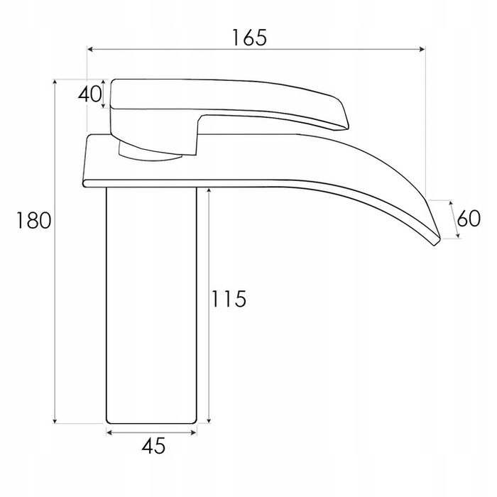 Bateria Umywalkowa Złota Stojąca Kran Kaskada Złoty Do Umywalki Gold
