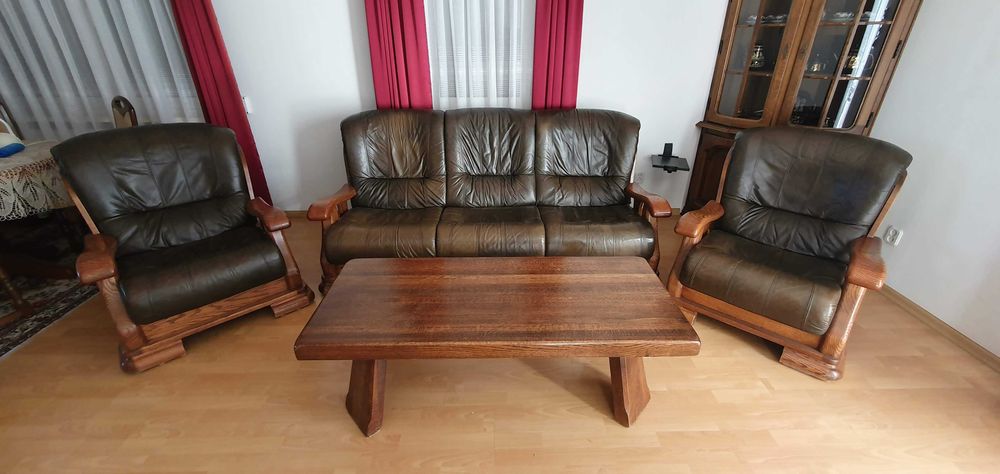 Komplet wypoczynkowy sofa + 2 fotele + stolik