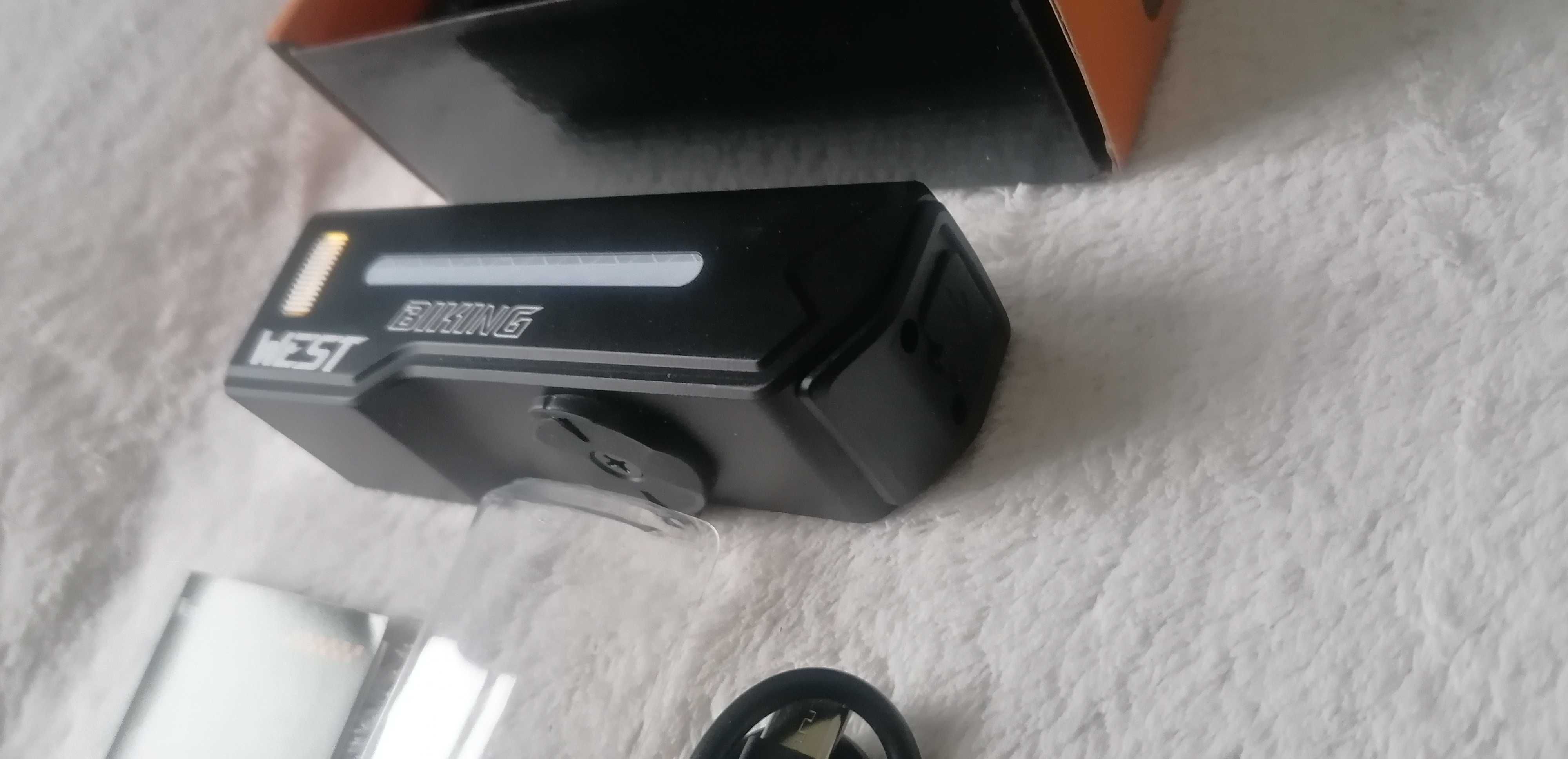 Nowa latarka rowerowa West Biking ze światłami długimi 5000mAh, mocna