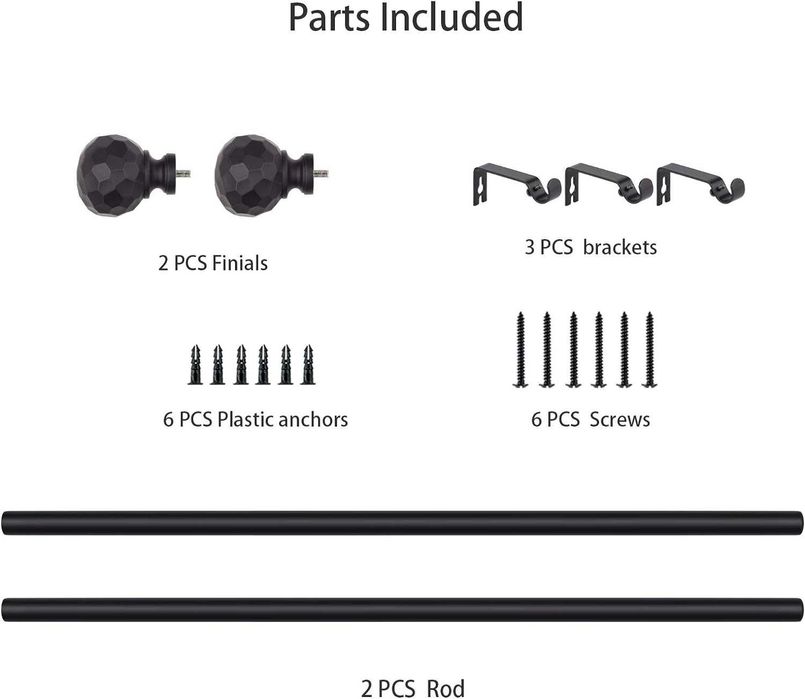 Nowy karnisz wysuwany /drążek / teleskop / 122-218,4 cm / szyna !2076!