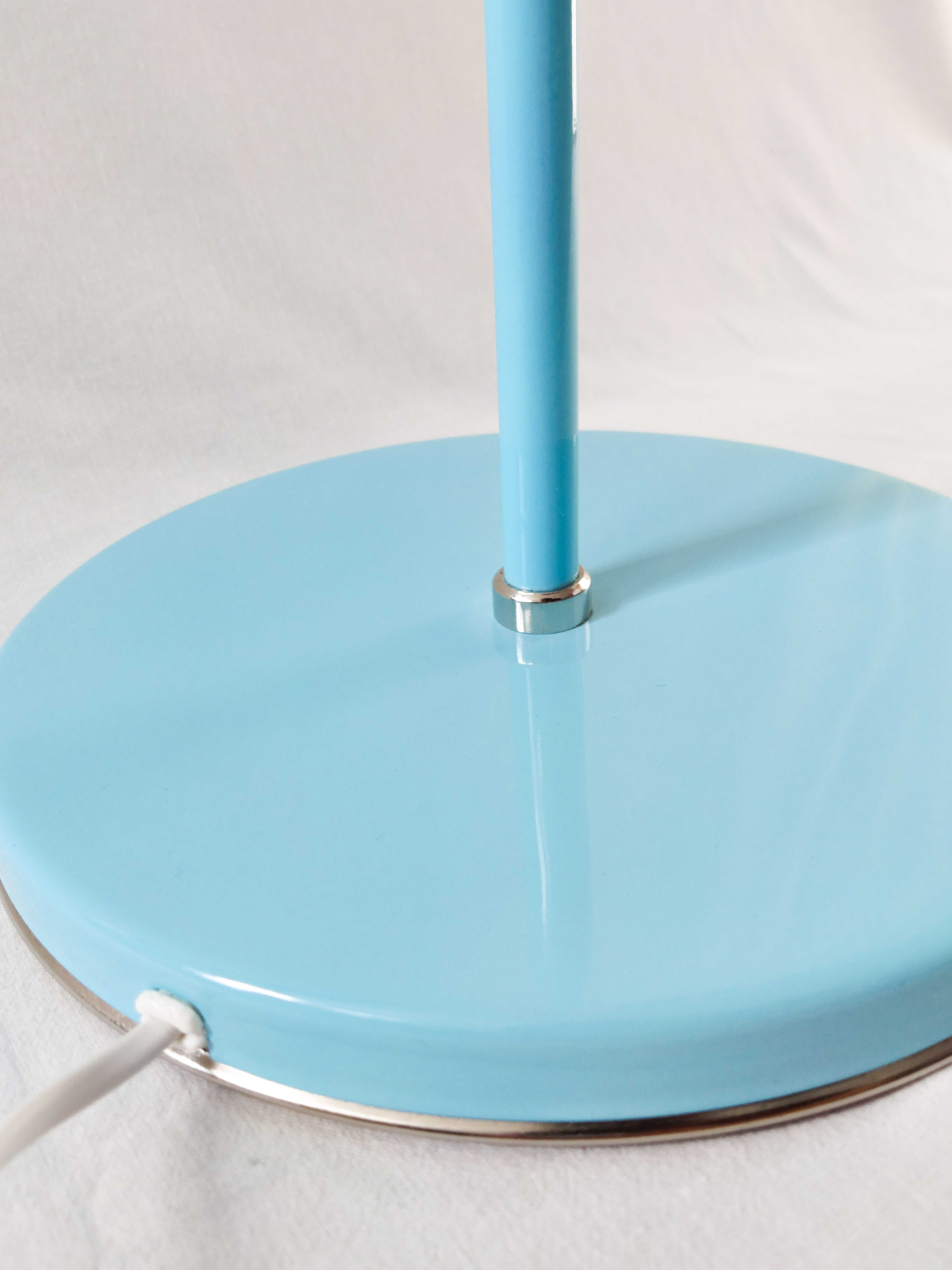 Lampka lampa podłogowa nocna ZAOS PR-11 PRL Po Renowacji Baby blue