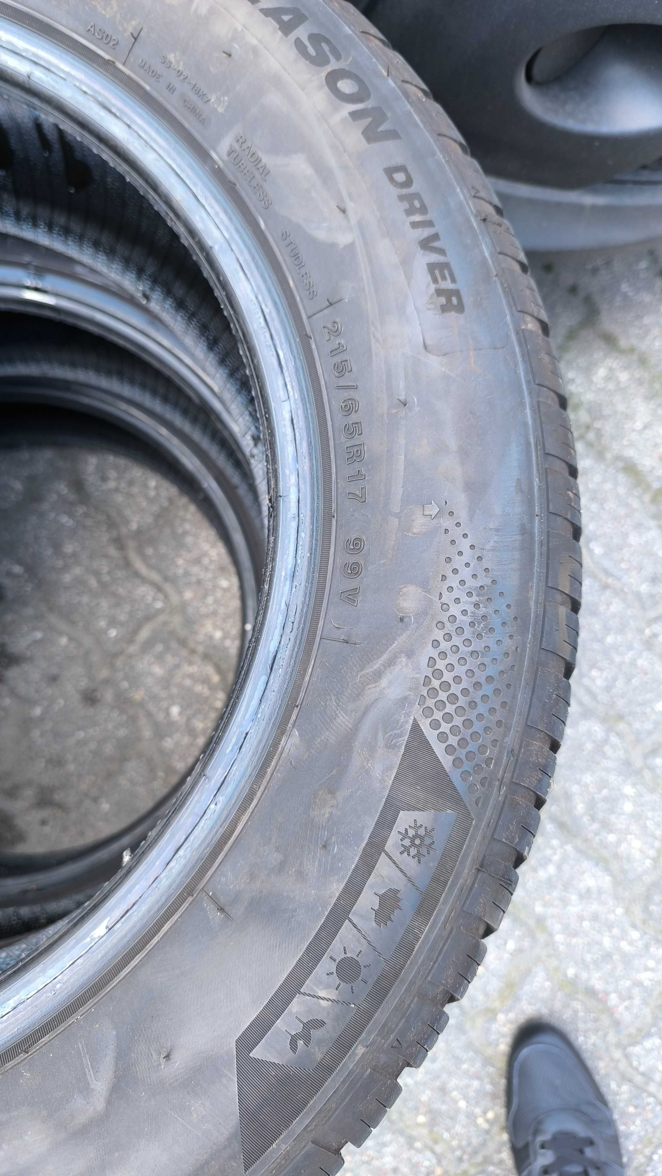 2x Opony całoroczne Imperial Allseason Driver 215/65 R17 2024 jak nowe