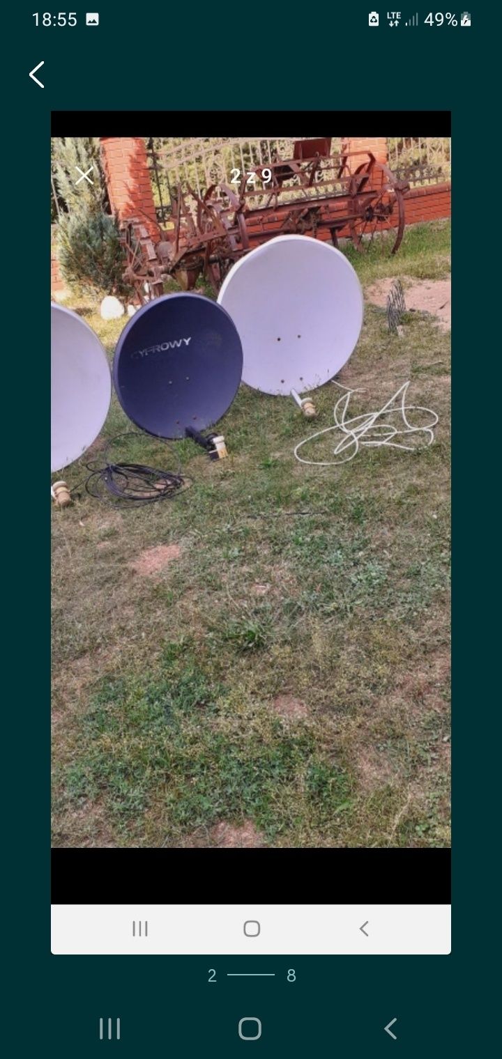 Anteny Cyfrowy Polsat I inna duże I średnia 3szt cena za 3szt