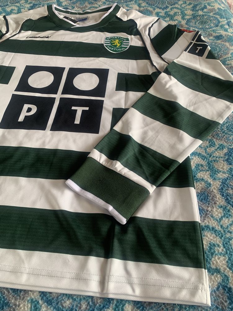 Camisola Sporting CP Retro Cristiano Ronaldo 28 Casa 2001/02 M Reebok