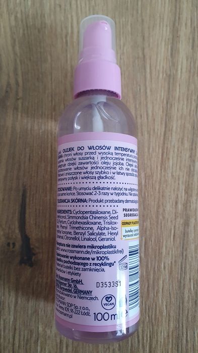 ISANA olejek do włosów 2w1 intensywny. Ochrona przed temperaturą NOWY!