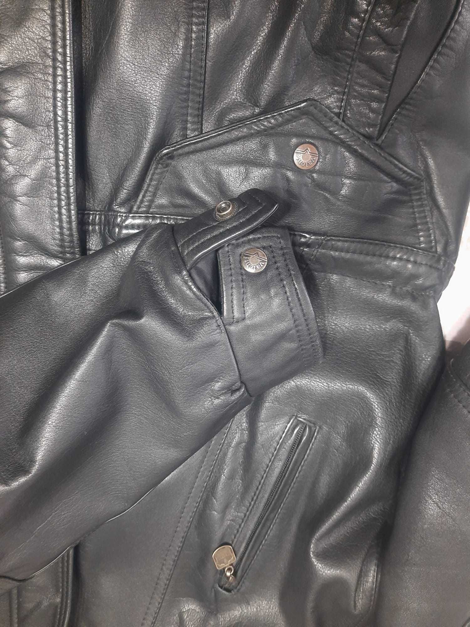 Kurtka skórzana czarna roz. XL/52-54