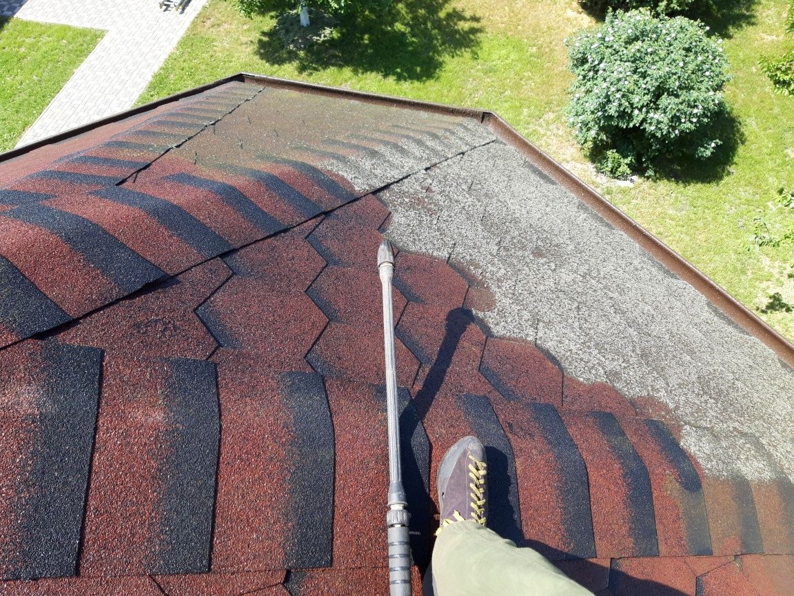 Чистка дахів помити почисти дах мойка кровлі обробка від грибків