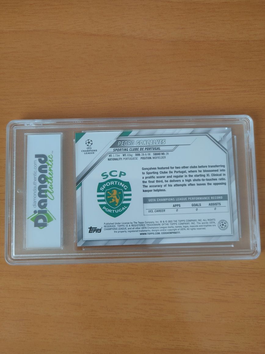 Pedro Gonçalves - Topps UCL 2021 - Sporting CP DGA/PSA 9