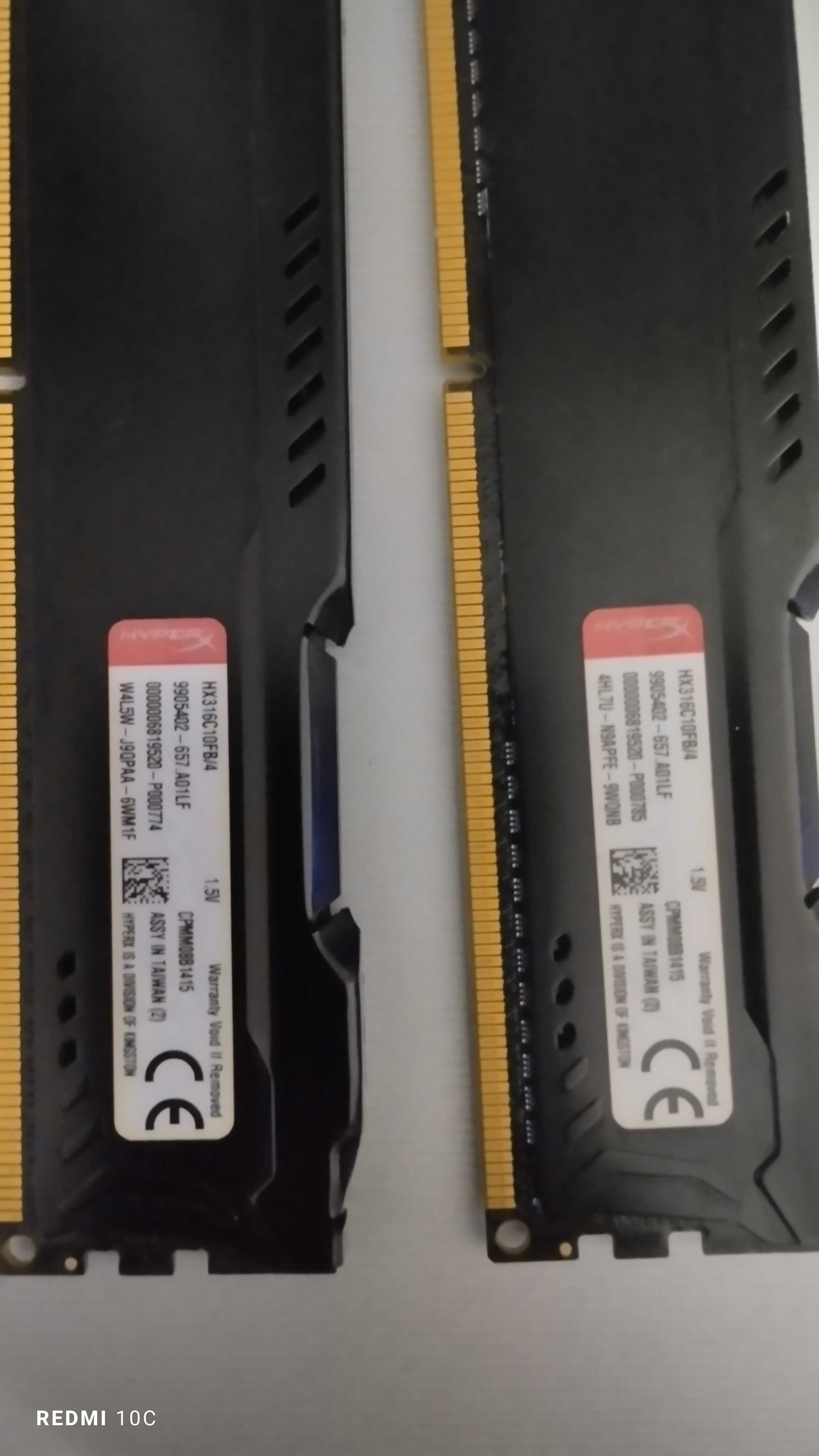 Memória RAM DDR3 CL10 Hyper X FURY 8Gb