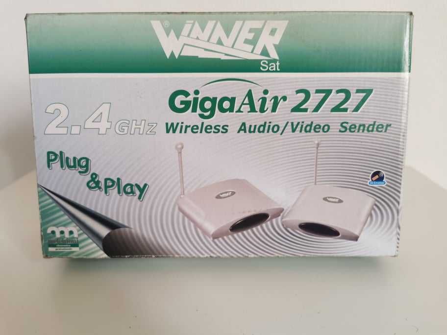 Transmissor de áudio e vídeo wireless Giga Sair 2727 2.4 GHz WNNER Sat