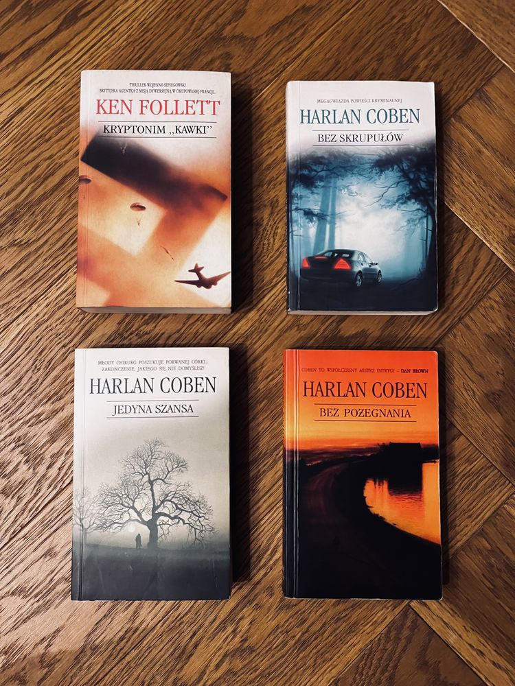 Seria 4 książek Harlan Coben, Ken Follett