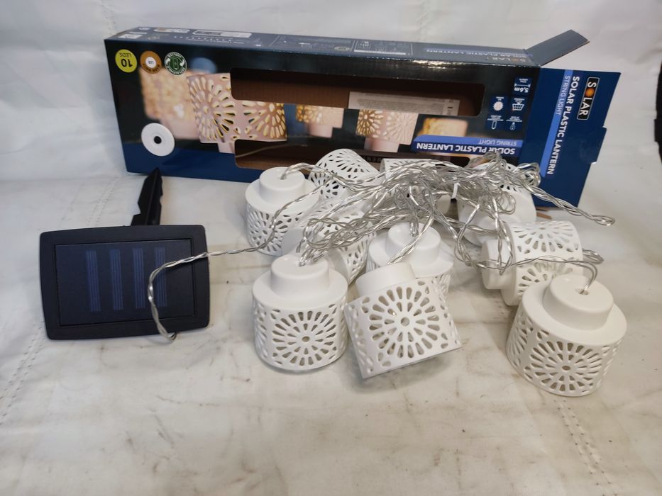 Solarna Girlanda Led Solar 5,6m Altanka Camping Namiot Łańcuch Lampki