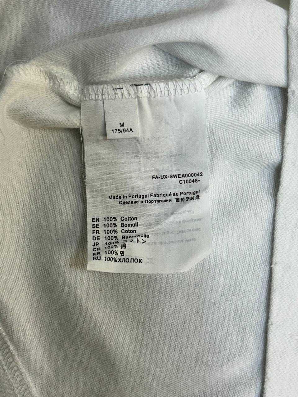 Футболка біла Acne Studios STOCKHOLM 1996 рожева белый distressed M