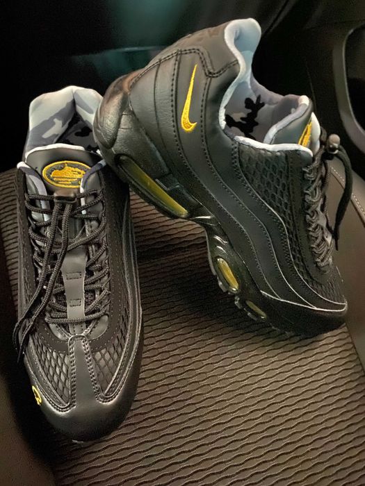 (БЕЗ ПЕРЕДОПЛАТИ)Nike Air Max 95 corteiz найк аір макс кортез чорні