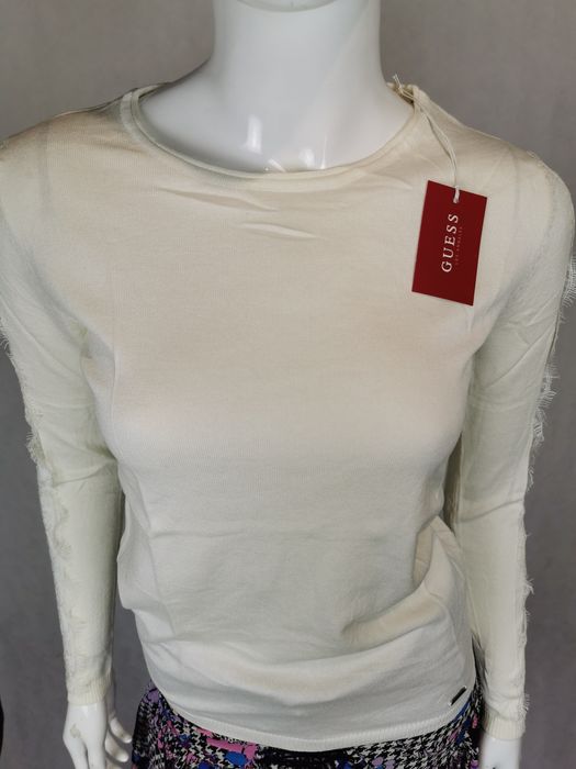 Nowa oryginalna bluzka Guess śmietankowa XL