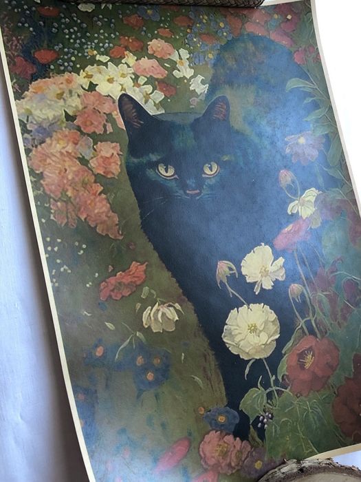Black Cat & Floral