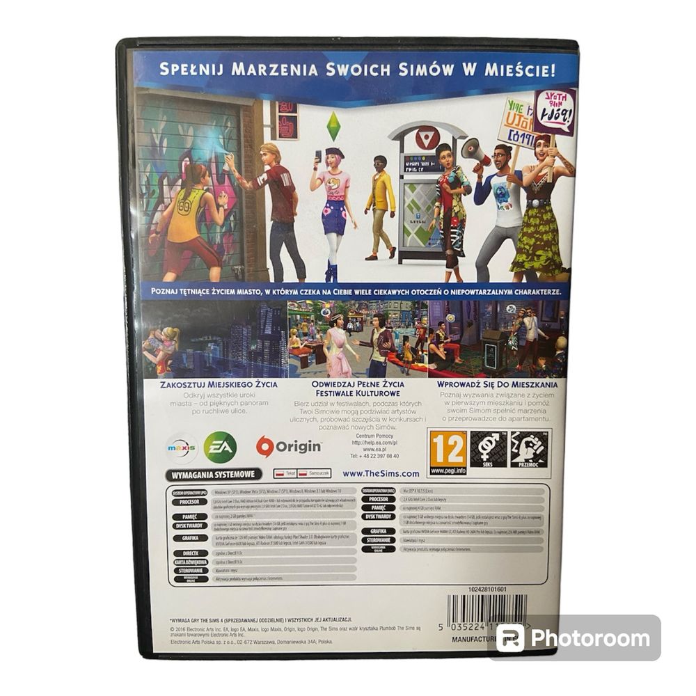 Pudełko kolekcjonerskie gra PC The Sims 4 Miejskie Życie dodatek