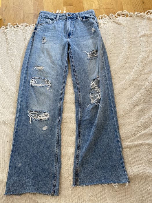 jeansy z Bershka, rozmiar 38