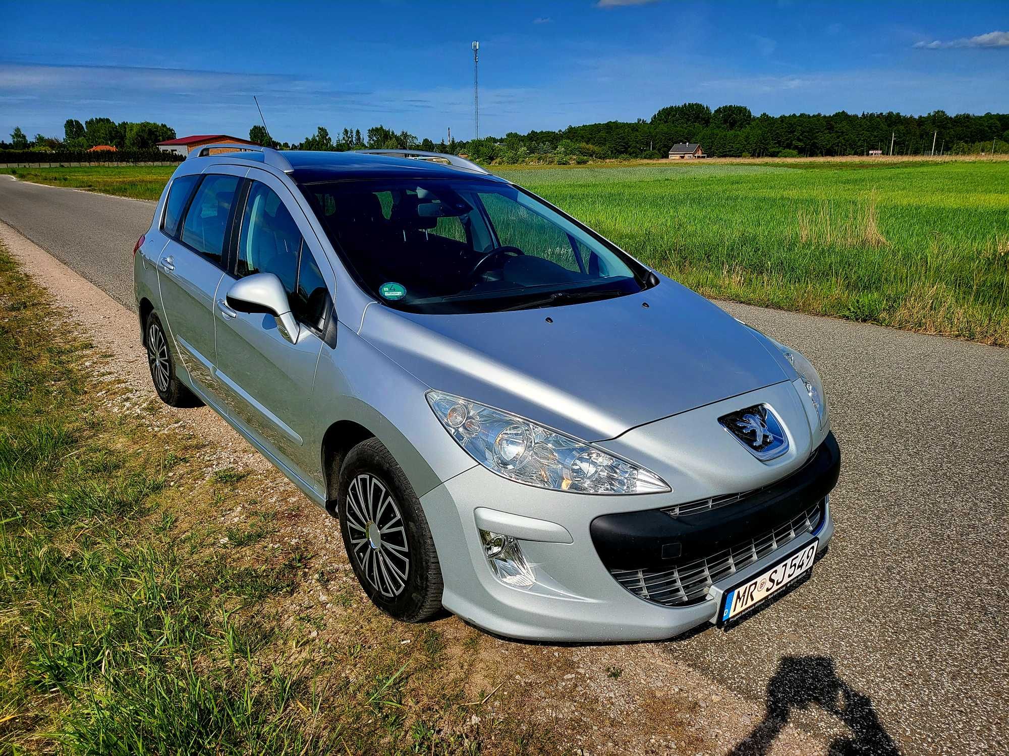 PEUGEOT 308SW 1.6hdi 90KM bez dpf panorama 6bieg klima 7os SUPER STAN