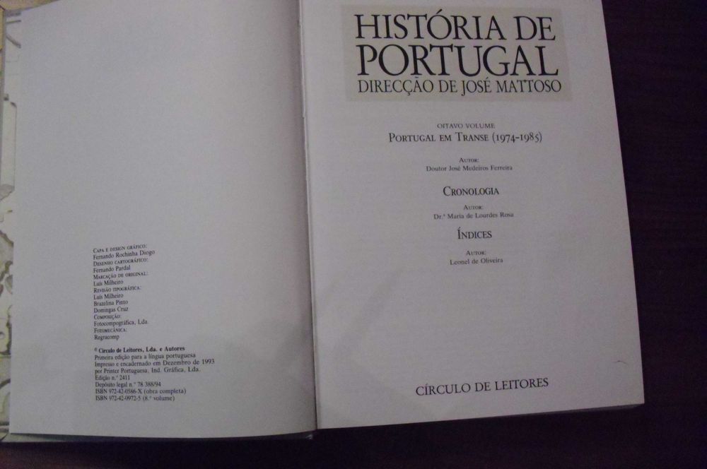 História de Portugal - 8 volumes