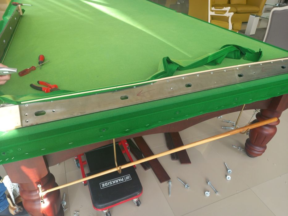 Manutenção de mesas de bilhar/snooker