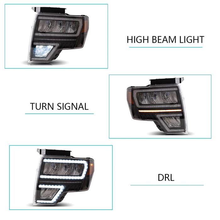 Reflektory lampy LED Ford F150 F 150 od 2009 - 2014