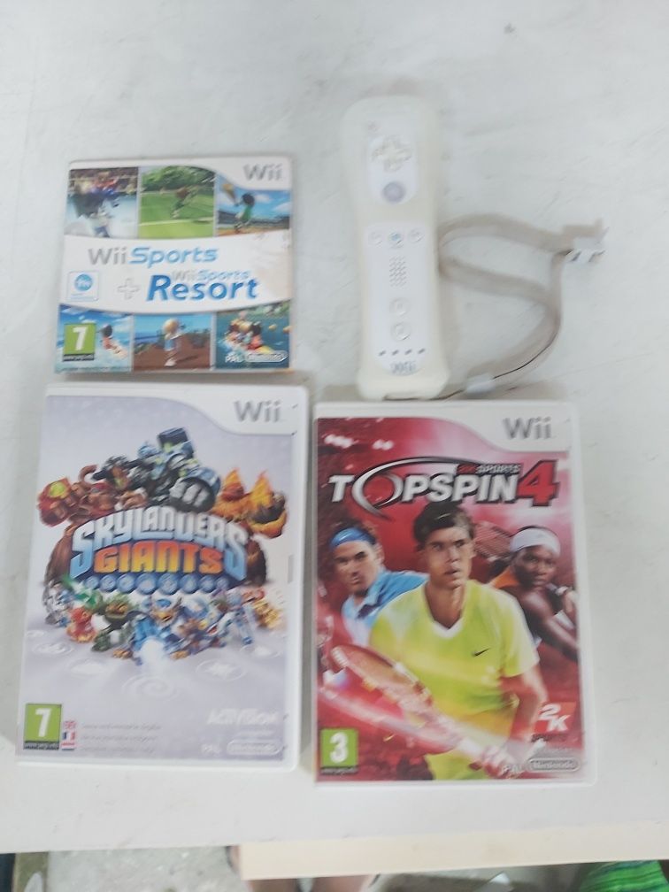 Jogos e comando para WII