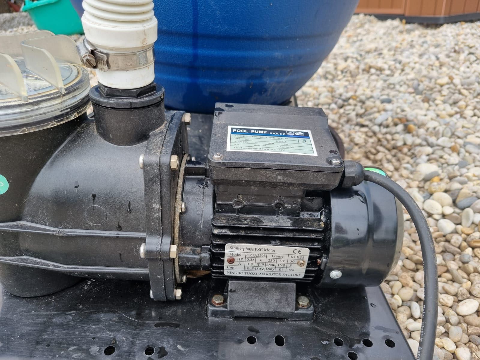Bomba e sistema de filtro de piscina