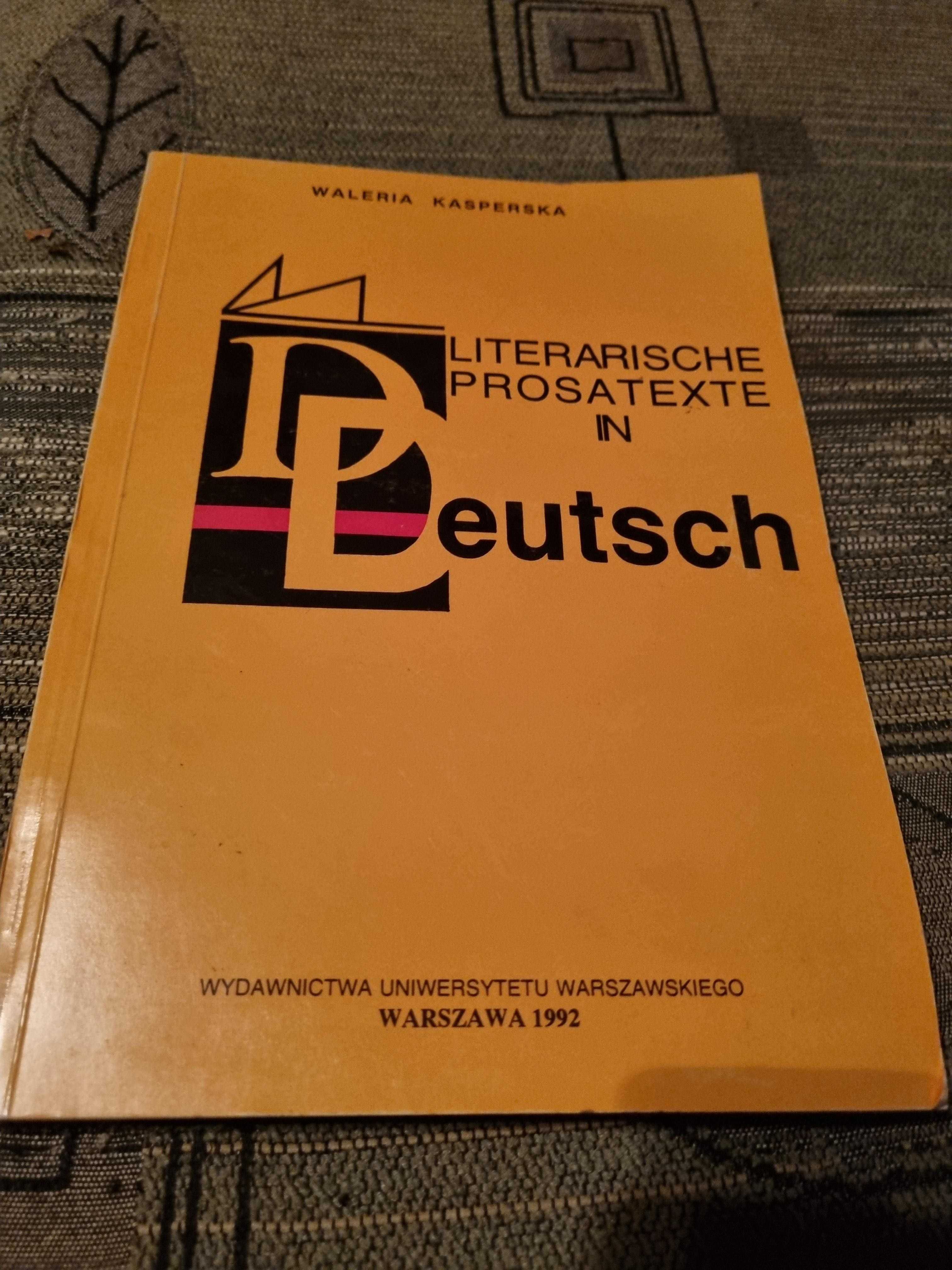 Literarische prosatexte in Deutsch, Waleria Kasperska, 1992