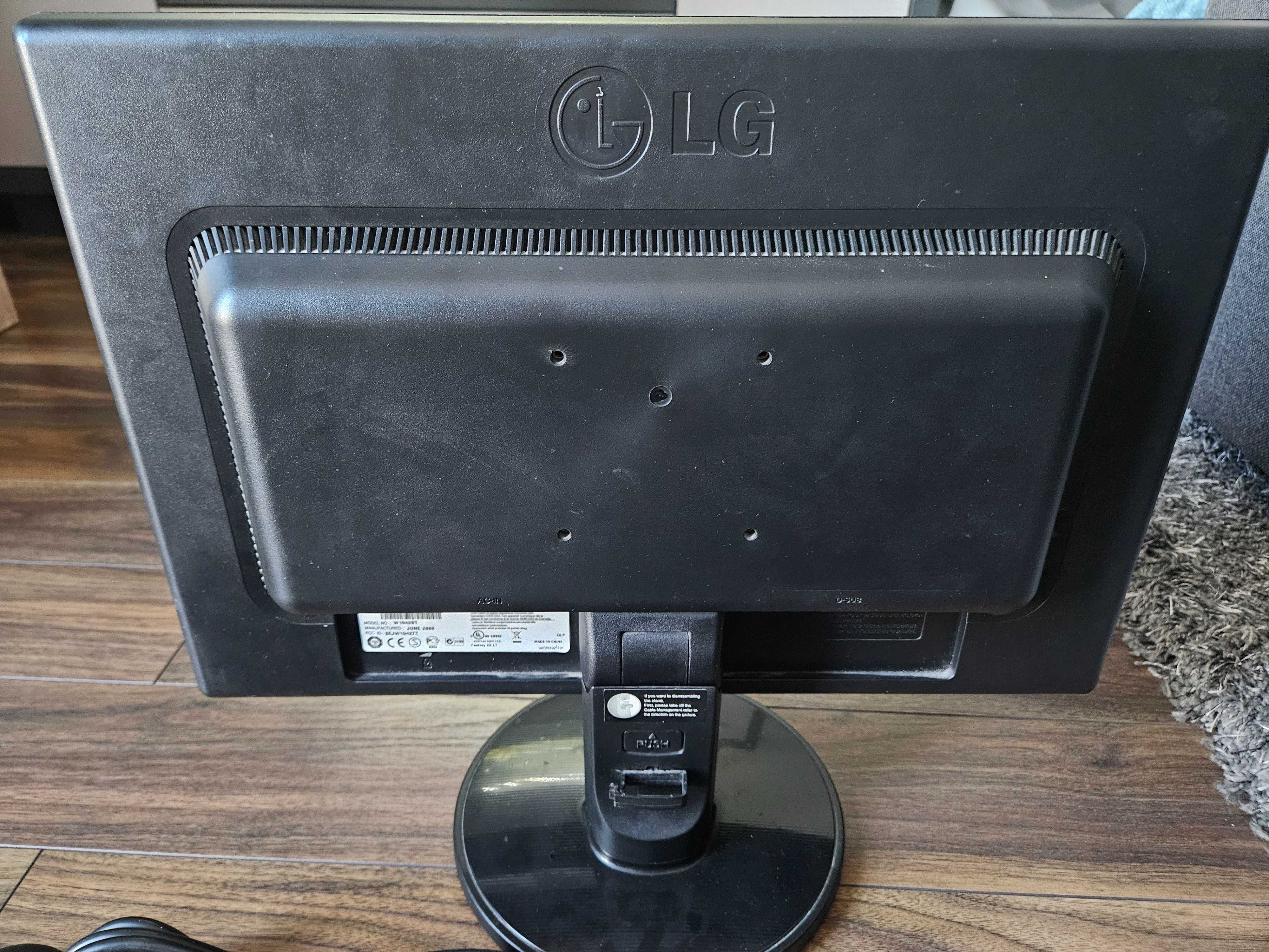 monitor lg flatron w1942s + klawiatura Manta + Myszka