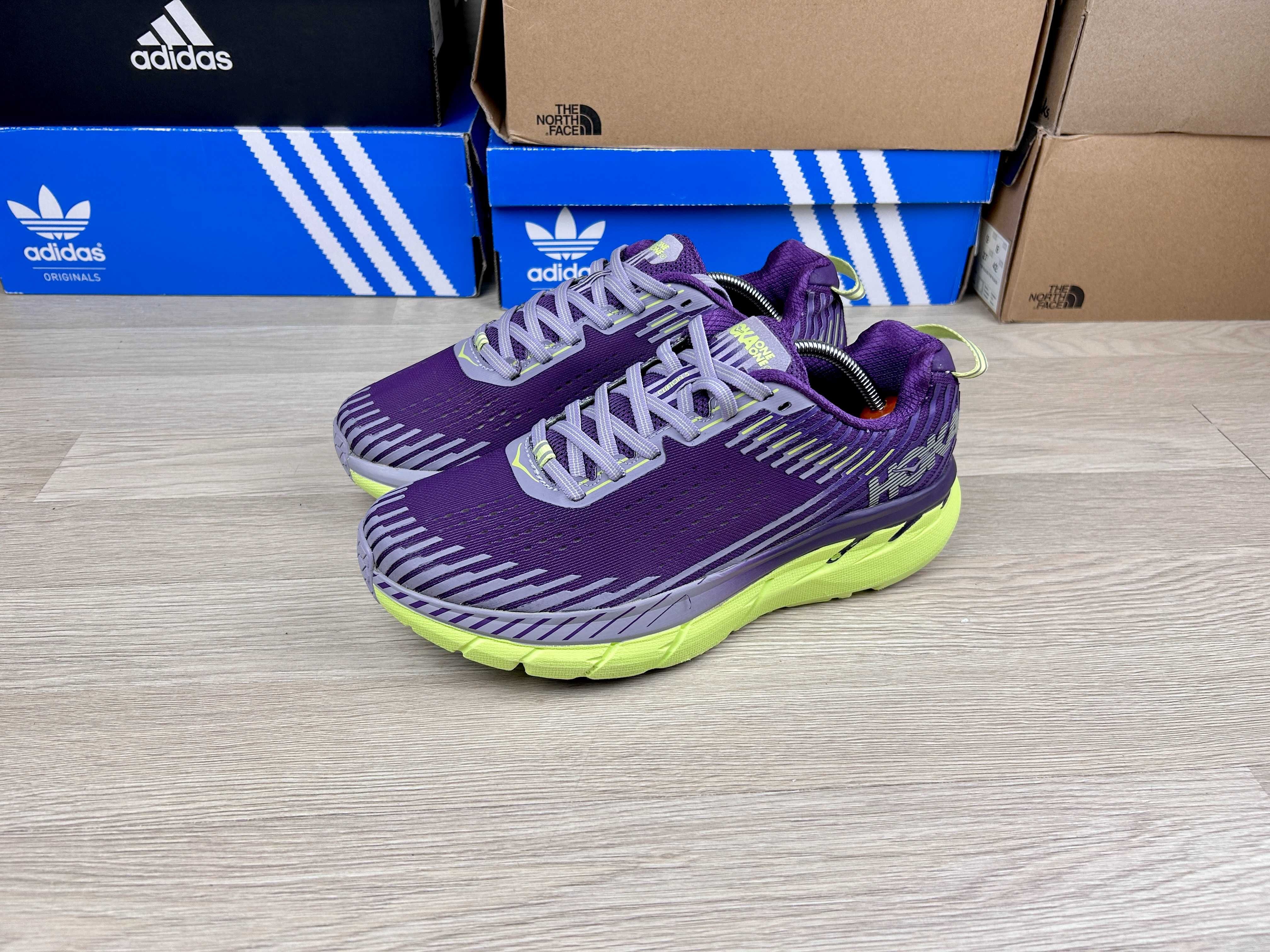 Кроссовки hoka one clifton 5 беговые женские сеточка 40