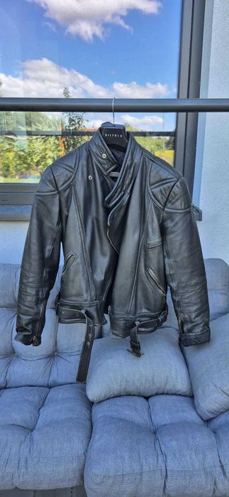 Skórzana odzież motocyklowa spodnie kurtka 180-185 cm