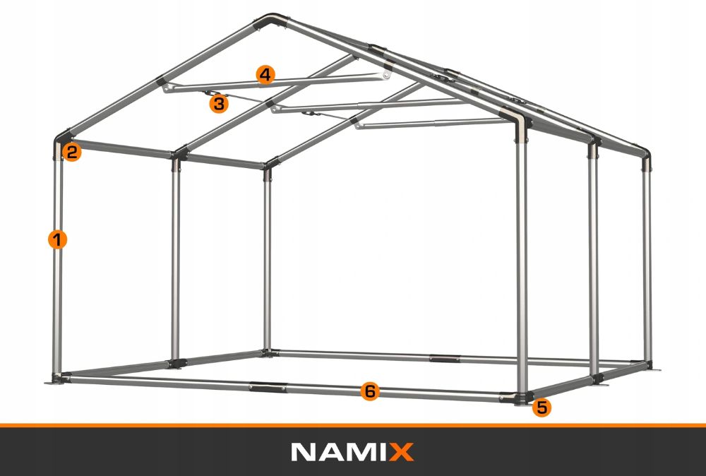 Namiot GRAND 3x4 magazynowy handlowy garaż PVC 560g/m2 MOCNY