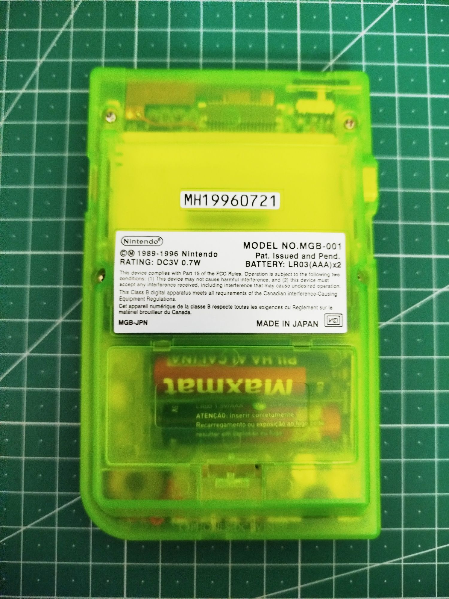 Game boy pocket ecrã ips