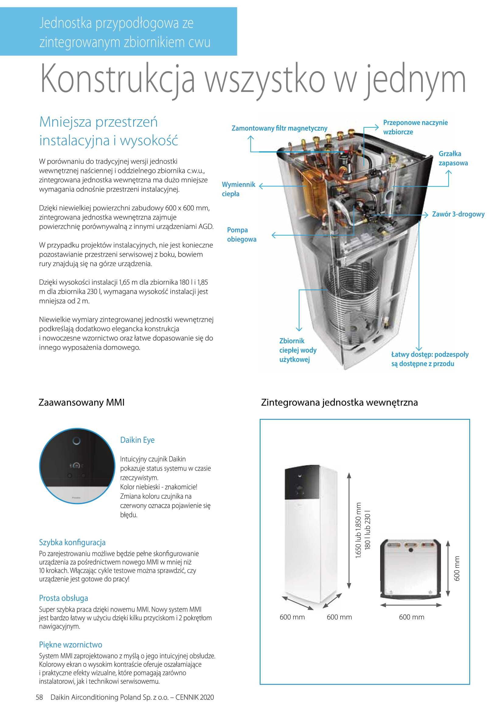 Pompa ciepła Daikin Altherma 3 R F 6kW 230 L autoryzowany instalator