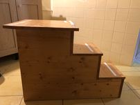 Schody z DREWNA litego dla psa SUPER Stabilne