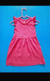 Różowa sukienka dla dziewczynki rozmiar 104