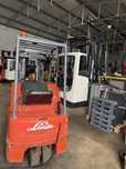 Empilhador linde 1500 kgrs eletrico triplex elevacao livre e deslocado
