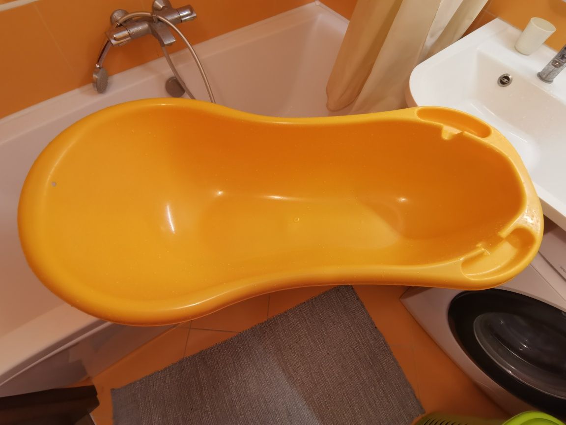 Ванночка дитяча з мильничкою, унісекс, оранжева