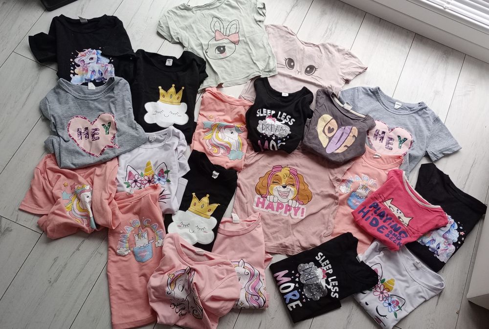 Paka 70 sztuk rozmiar 98/104 dla dziewczynki