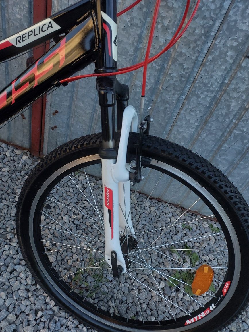 Rower dziecięcy kross hexagon replica 24" alu w bdb stanie