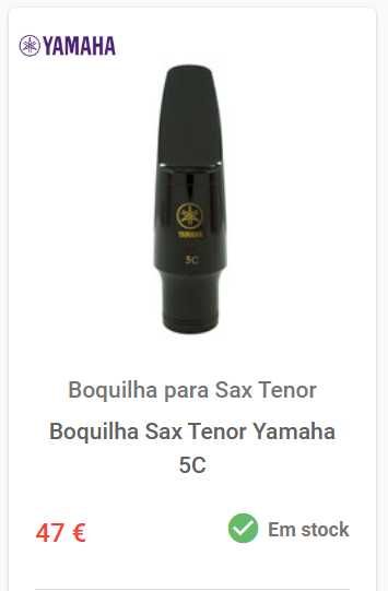 BOQUILA Saxofone Tenor - Yamaha 5C