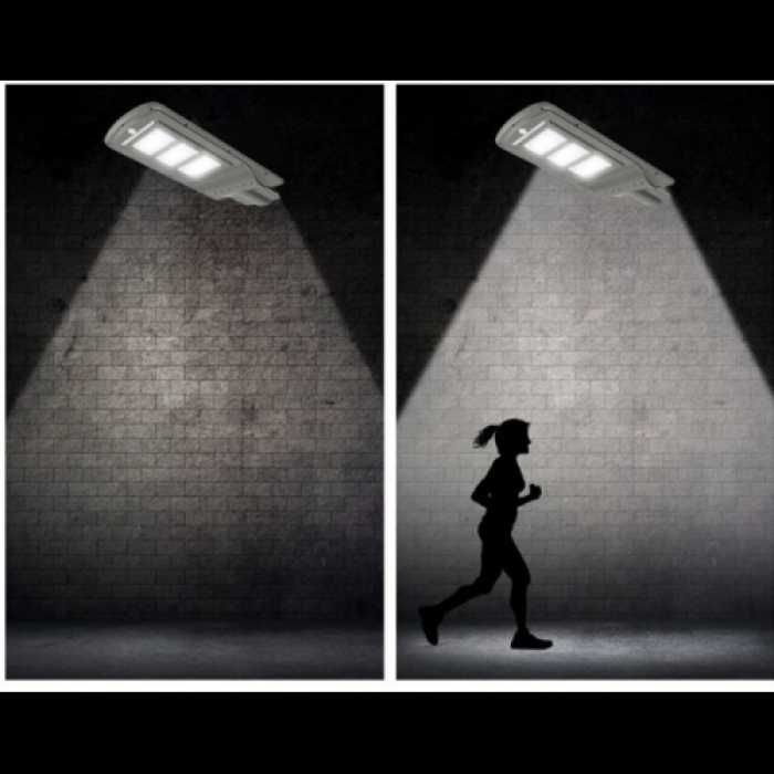 Сонячний LED світильник вуличний на стовп датчик 30/40/60/80/90/120Вт