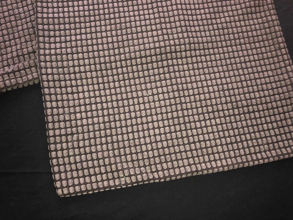 Poszewki ozdobne brąz, kratka. 2szt. 49x49cm