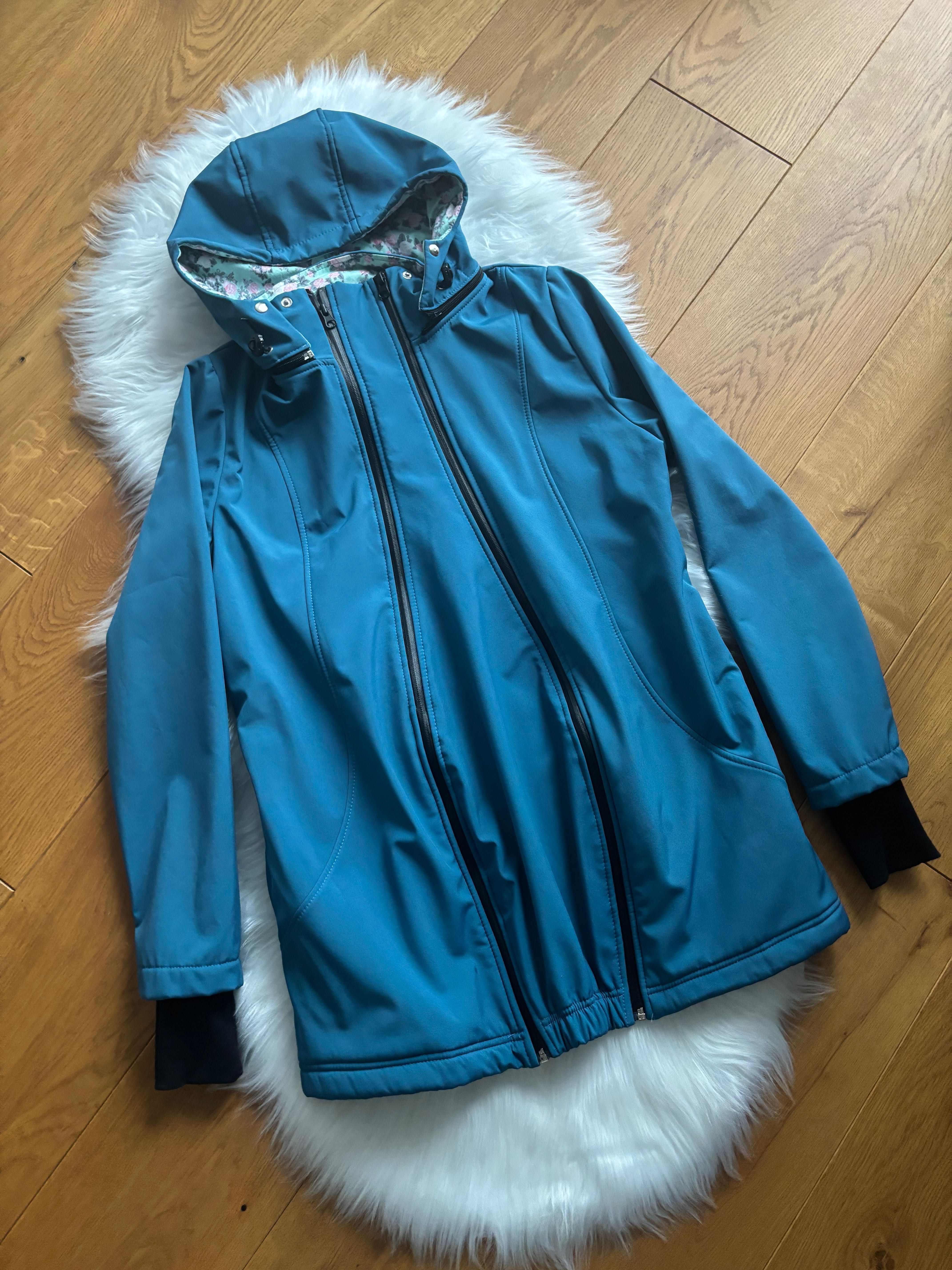 Kurtka softshell ciążowa do noszenia dziecka