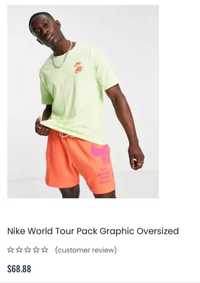 Шорты и футболка Nike Green NSW World Tour