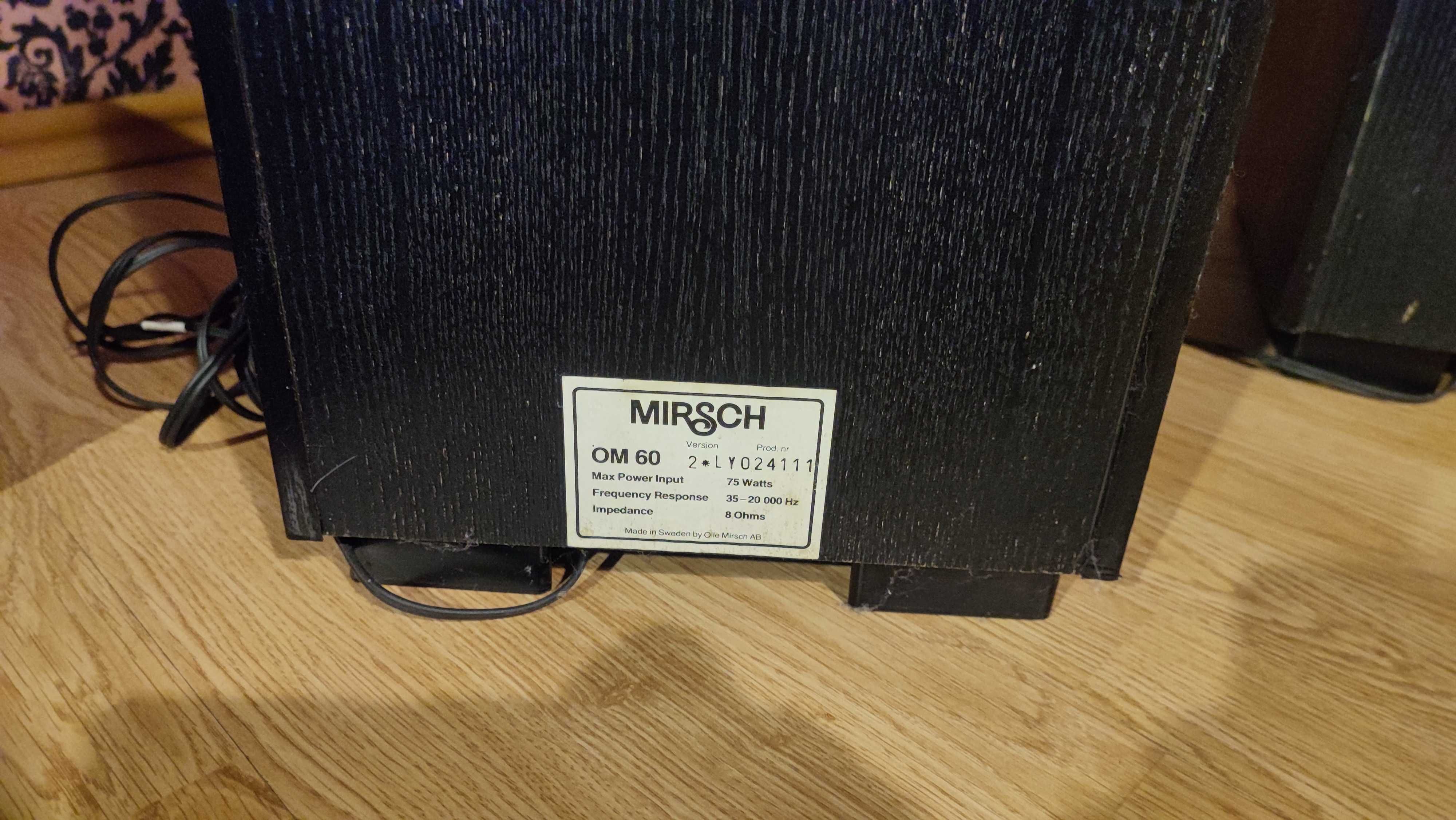 kolumny obudowy Mirsch OM-60 made in Sweden